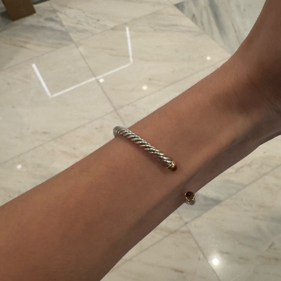 David Yurman Silver and Gold Cable Bracelet - Picture 5 of 5